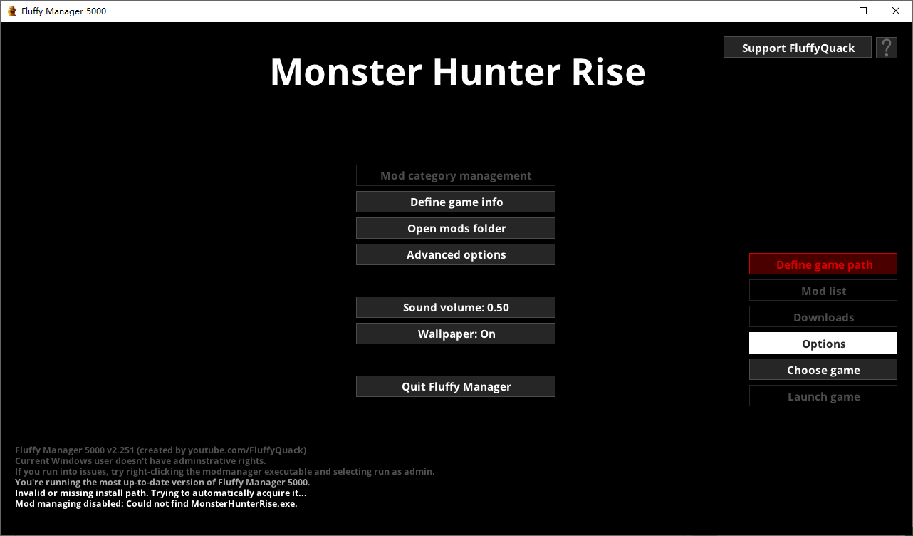 怪物猎人崛起Fluffy Mod管理器v2.251 最新版