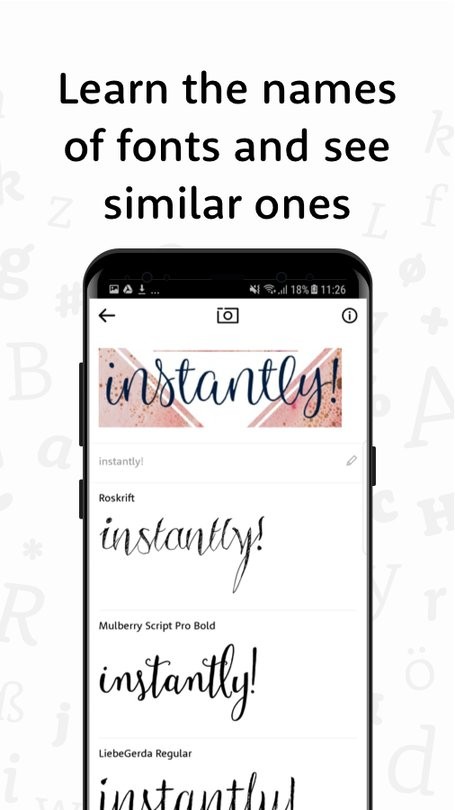 WhatTheFont字体识别v1.1.5 安卓版
