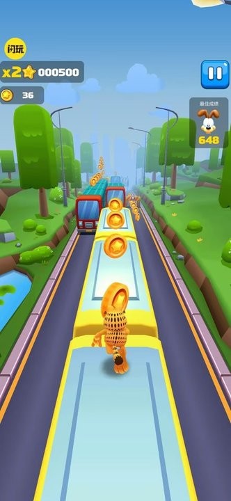 超级跑酷加菲猫中文版v1.0.1 安卓版