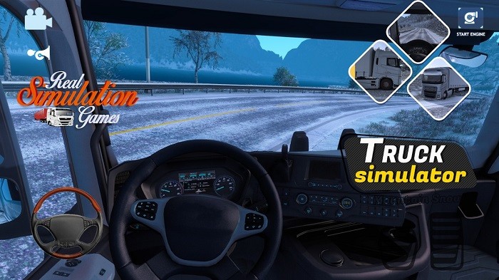 雪地卡车驾驶模拟器(Truck Simulator Snow Mountain)v1.0 安卓版