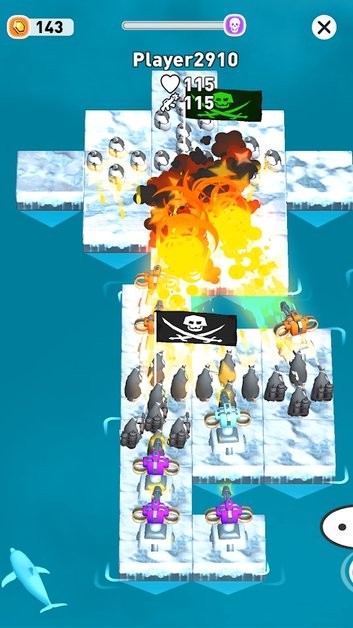 企鹅筏挑战赛(Penguin War of Raft)v1.0 安卓版