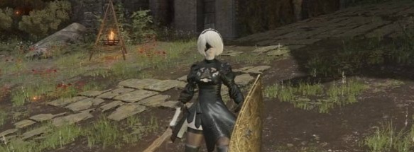 艾尔登法环尼尔2B小姐姐替换流浪骑士modv1.0 绿色版