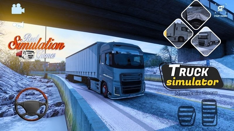 卡车模拟器欧洲山雪路v1.0 安卓版